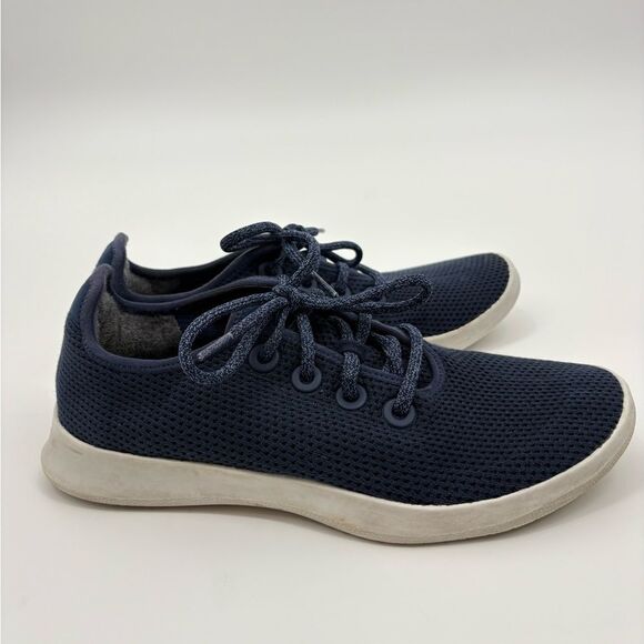 Allbirds | marine blue tree runners | women’s size 10 - Picture 6 of 9